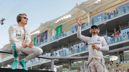 Rosberg (l.), Hamilton