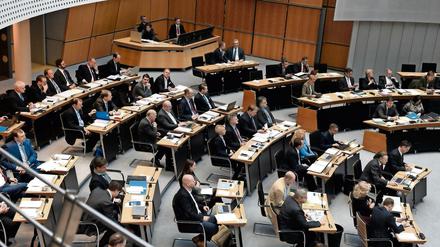 Sitzung im Berliner Abgeordnetenhaus. 