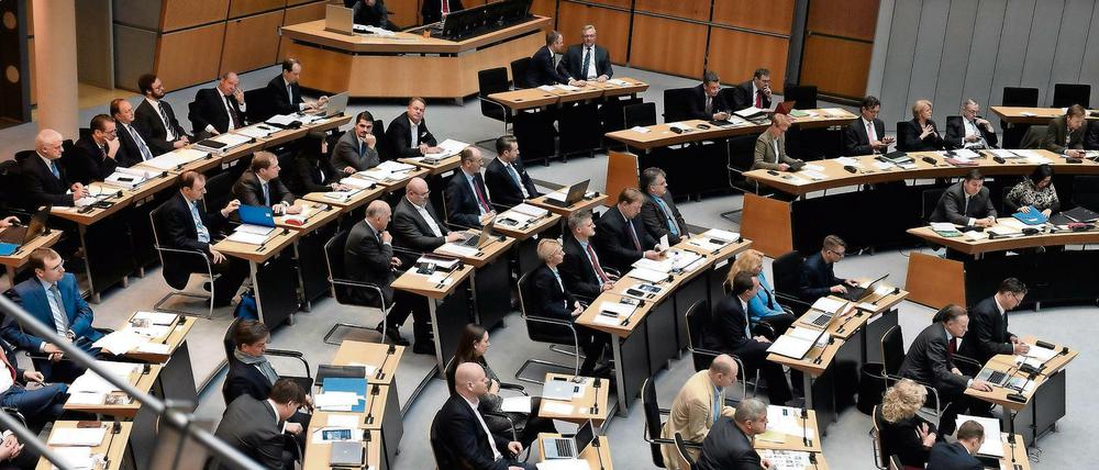 Sitzung im Berliner Abgeordnetenhaus. 