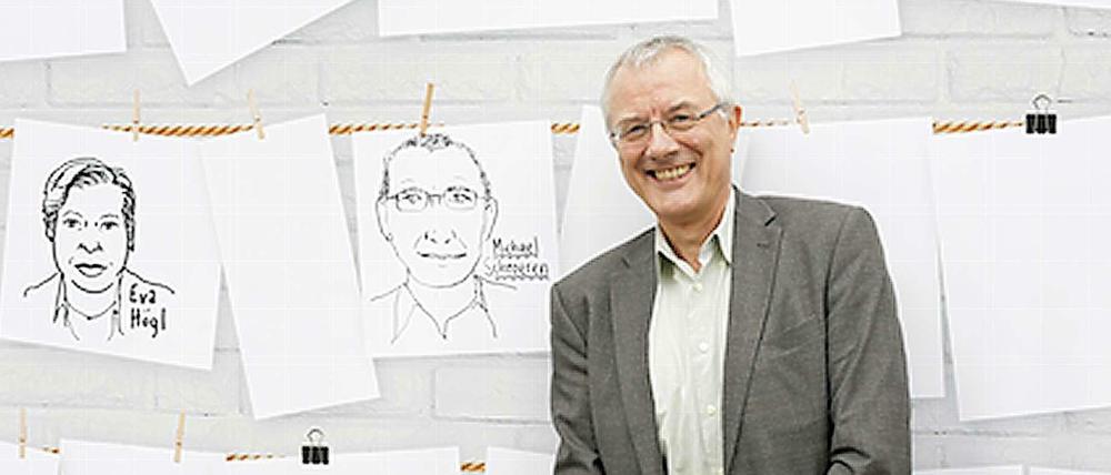 Schon immer da. Michael Schroeren sprach und spricht für drei Minister.