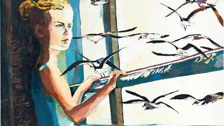 Zwischen Tag und Traum. Das Gemälde „Ein Wimpernschlag“ (2016) von Cornelia Schleime.
