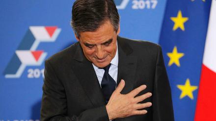 Bewegt, dankbar, sich der Aufgabe bewusst? Francois Fillon nach dem Vorwahlsieg.