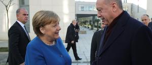  Türkeis Präsident Recep Tayyip Erdogan und Bundeskanzlerin Angela Merkel im vergangenen Jahr.  