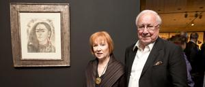Kunstsammler Heiner Pietzsch und seine Frau Ulla 2014 in der Neuen Nationalgalerie in Berlin. 