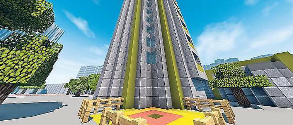 Bungee-Anlage. Ein Entwurf des Spielers „BuildYourDream“. 