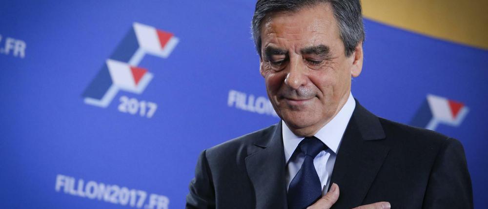 Der siegreiche konservative Kandidat Fillon.