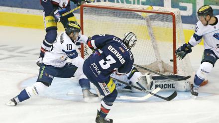 Beim 3:0-Heimspielsieg Ende November traf Bruno Gervais schon nach 30 Sekunden für die Eisbären zum 1:0.