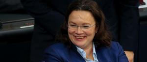Bundesarbeitsministerin Andrea Nahles (SPD).