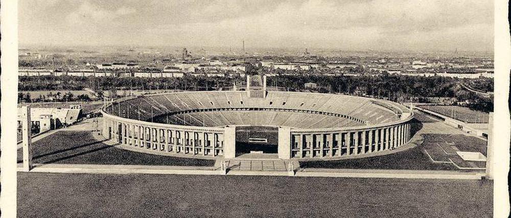 Damals war es noch modern. Das Olympiastadion im Jahr 1936