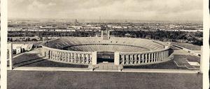 Damals war es noch modern. Das Olympiastadion im Jahr 1936