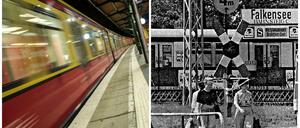 Auch Falkensee kann hoffen. Das Foto rechts stammt aus dem Jahr 1992. Die S-Bahn im Hintergrund war ein Imbiss.