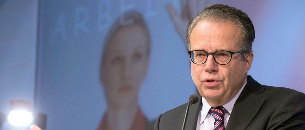 Der Vorstandsvorsitzender der Bundesagentur für Arbeit (BA), Frank-Jürgen Weise.