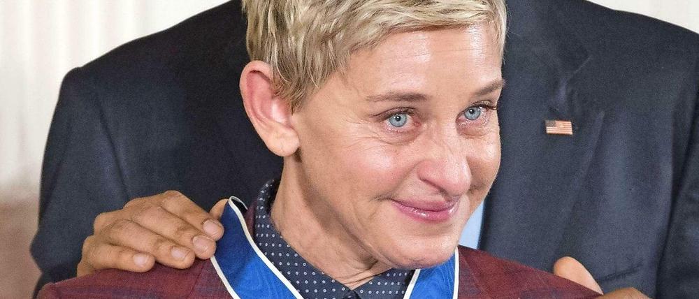 Die US-Komikerin Ellen DeGeneres wird für ihre Zivilcourage von Präsident Barack Obama mit der Medal of Freedom geehrt. 