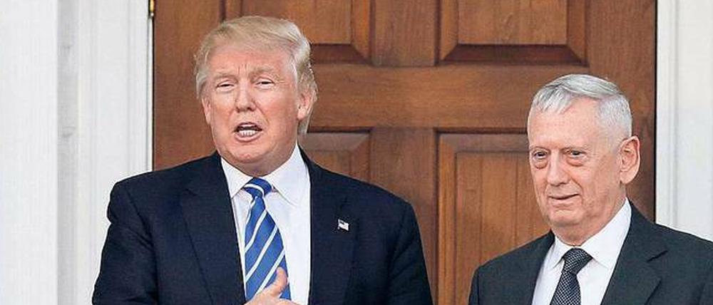 Man nennt ihn auch „Mad Dog“. James Mattis (rechts) gilt als Draufgänger. 2003 führte er die Marines nach Bagdad, nun will ihn Trump als Verteidigungsminister. Foto: A. Guerrucci/dpa