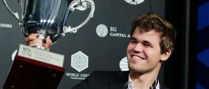 So sieht ein Sieger aus - Magnus Carlsen in New York.