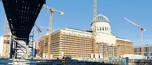 Die Baustelle vom Stadtschloss in Berlin.