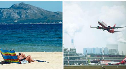 In drei Stunden am Strand: Seit 1979 flog Air Berlin aus dem einst eingemauerten Berlin nach Mallorca.