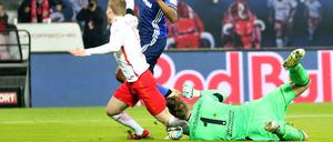 Dann hebt er ab. Timo Werner völlig losgelöst von der Erde.