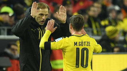 Da kann der Götze noch häufiger raus? Dortumnds Trainer Thomas Tuchel kann küftig im Pokal häufiger wechseln.