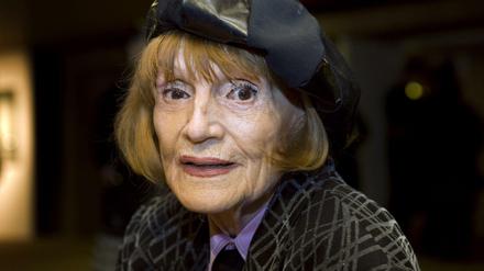 Die Schauspielerin Gisela May, aufgenommen am 20.03.2009 vor einer Feier in der Berliner Akademie der Künste.