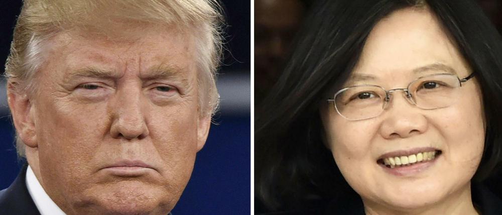 Mal telefoniert: Der designierte US-Präsident Donald Trump und Taiwan's Präsidentin Tsai Ing-wen