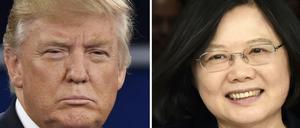 Mal telefoniert: Der designierte US-Präsident Donald Trump und Taiwan's Präsidentin Tsai Ing-wen 