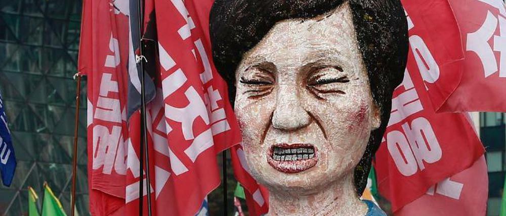 Proteste in Südkorea gegen Präsidentin Park Geun-Hye.