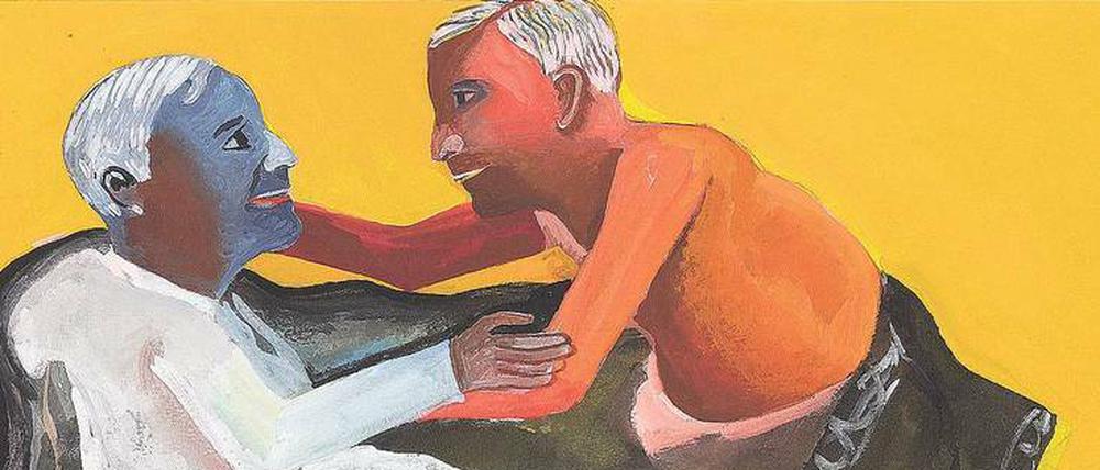 Zu zweit ist man besser alleine. „Graue Decke“, ein Aquarell aus dem Jahr 1998.
