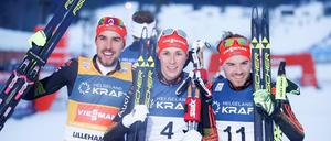 Beim Weltcup in Lillehammer sind Frenzel, Rydzek und Rießle auf dem Podest unter sich.
