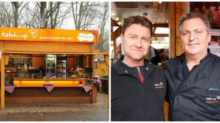 Die Bude, die zwei Macher. Uwe Loewe (links) und Michael Kemmet.