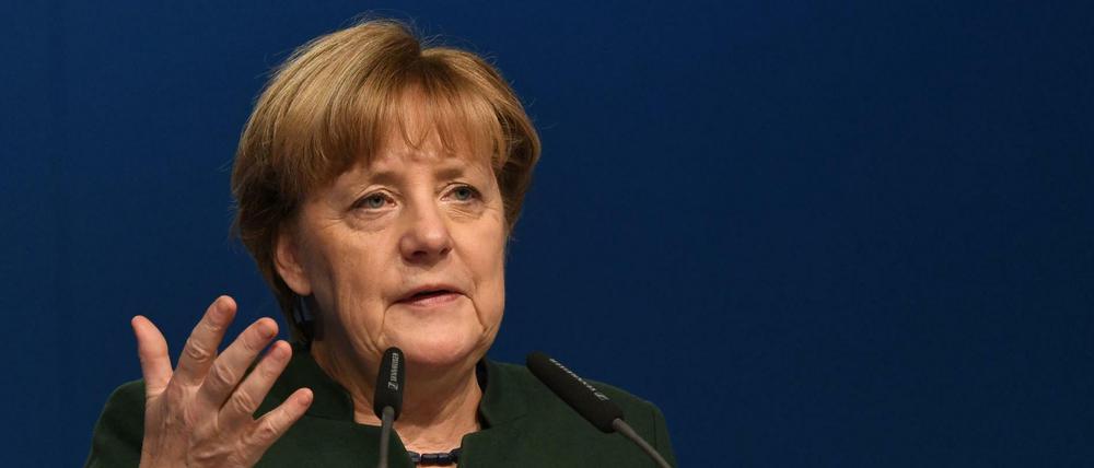 Angela Merkel beim CDU-Parteitag in Essen. 