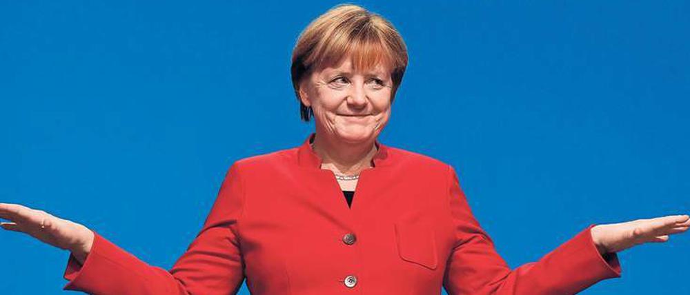 Mehrheit ist Mehrheit. Angela Merkel erhält auf dem Bundesparteitag der CDU in Essen elf Minuten Applaus – aber gerade 89,5 Prozent der Stimmen: Nur 2004 schnitt sie noch schlechter ab.