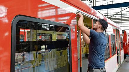 Jobs gefährdert: Bombardier-Werk in Hennigsdorf (Brandenburg)