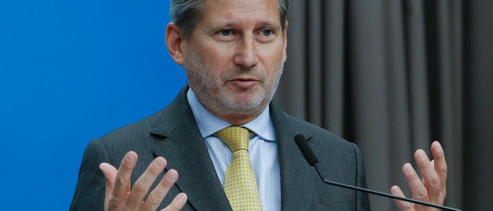 EU-Erweiterungskommissar Johannes Hahn.