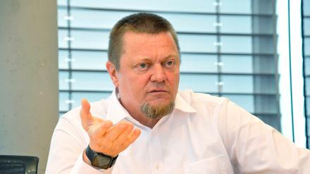Clemens Kaiser in der Sanofi-Dependance am Potsdamer Platz.