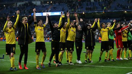 Das war schon was. Die Dortmunder Spieler nach dem Spiel von Madrid.
