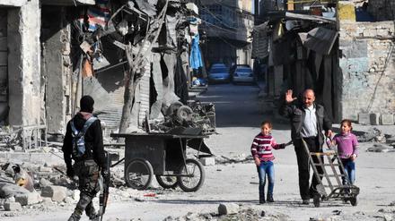 Ein syrischer Soldat in Aleppo. 