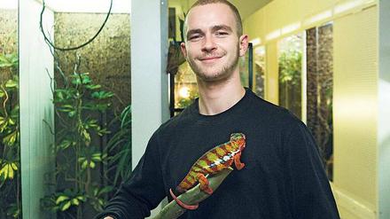 Fast wie in Madagaskar. Für seine Chamäleons hat Jonas Hänsel einen warmen Raum eingerichtet. Die Terrarien werden stets feucht gehalten.
