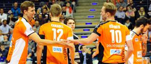 Zufriedene Tabellenführer: die Berliner Robert Kromm, Paul Carroll, Luke Perry und Sebastian Kühner (von links).