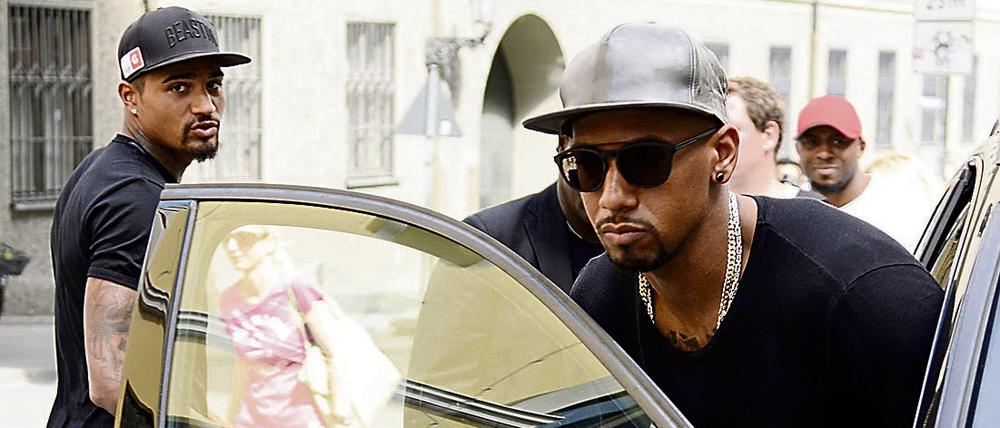 Jerome (r.) und sein Halbbruder Kevin Prince Boateng.