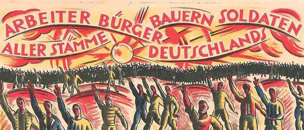  César Klein, Aufruf zu den Wahlen zur Nationalversammlung, Januar 1919. 