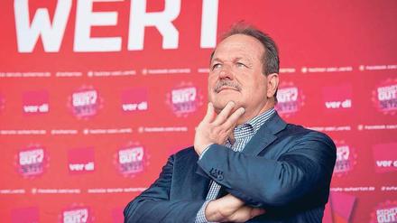 Neue Forderung. Frank Bsirkse sieht für den öffentlichen Dienst noch immer deutlichen Nachholbedarf gegenüber den Tarifen in der privaten Wirtschaft. Foto: Daniel Naupold/dpa
