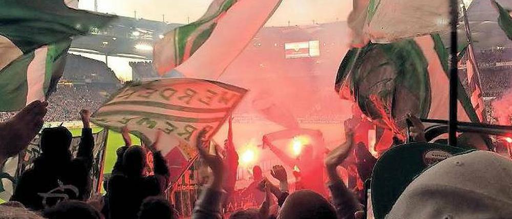 Wo das Feuer brennt. In der Kurve, da litt unsere Autorin mit. 