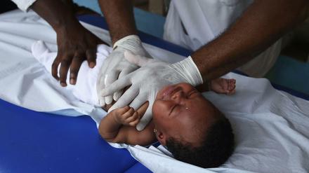 In Gefahr. Malaria tötet besonders viele Kleinkinder.
