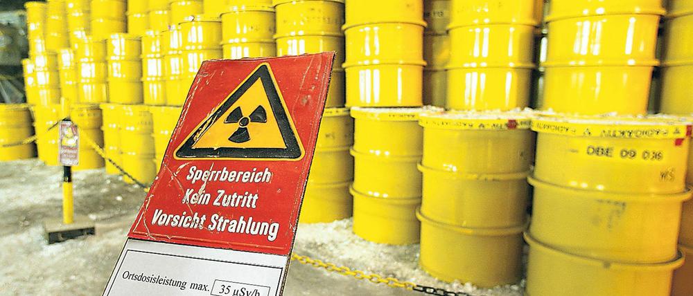 In rund 500 Metern Tiefe lagern im Endlager in Morsleben (Bördekreis) Fässer mit Atommüll.