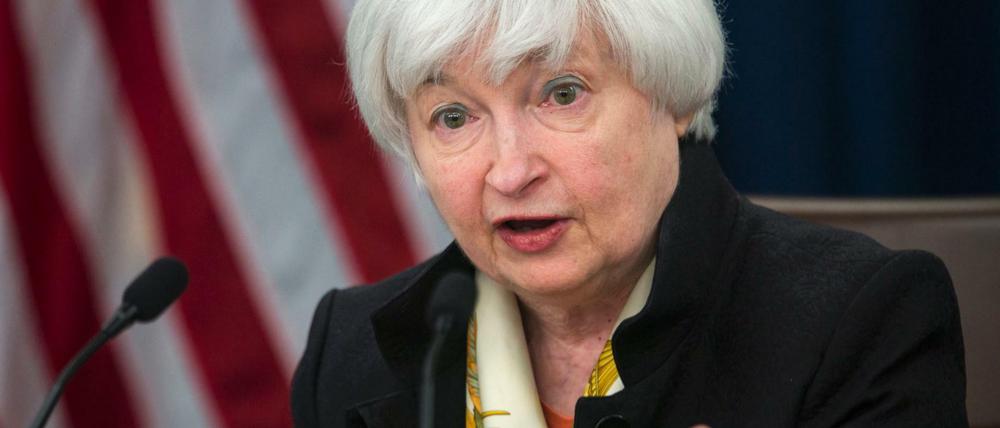US-Notenbankchefin Janet Yellen hat die Zinsen zuletzt ein Jahr lang nicht verändert.