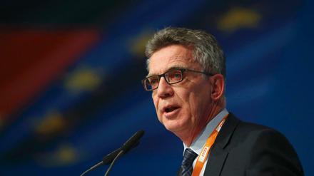 Innenminister Thomas de Maizière (CDU) 