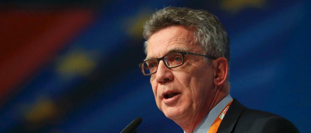 Innenminister Thomas de Maizière (CDU)