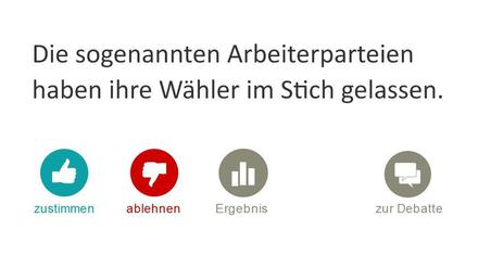 Ist das ein gutes Argument? Erklärt das, warum Rechtspopulisten in Deutschland und Europa Erfolge feiern? Stimmen Sie ab und helfen Sie uns, Debatten zu sortieren. Tagesspiegel Causa hat seit einigen Wochen übrigens auch eine Kommentarfunktion. Schreiben Sie Ihre Meinung.
