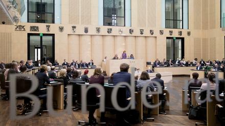 Das Plenum des Bundesrats. 